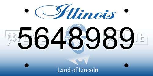 5648989 Illinois License Plate