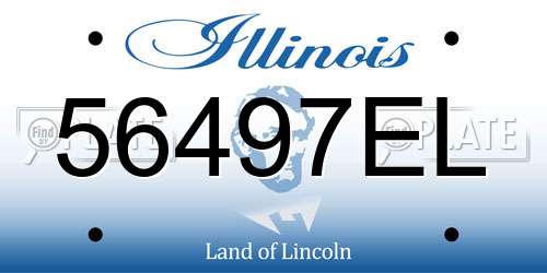 56497EL Illinois License Plate