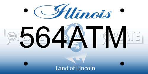 564ATM Illinois License Plate