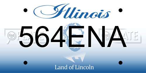 564ENA Illinois License Plate
