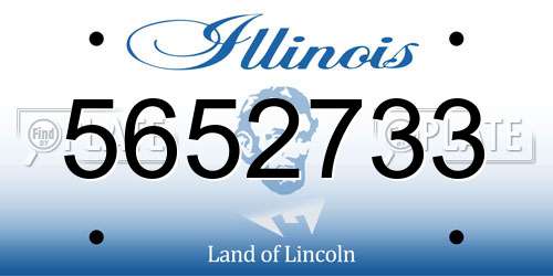 5652733 Illinois License Plate