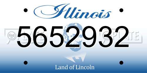 5652932 Illinois License Plate