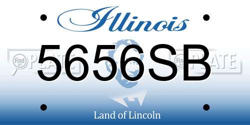 5656SB Illinois License Plate