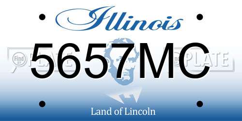 5657MC Illinois License Plate