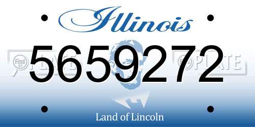 5659272 Illinois License Plate