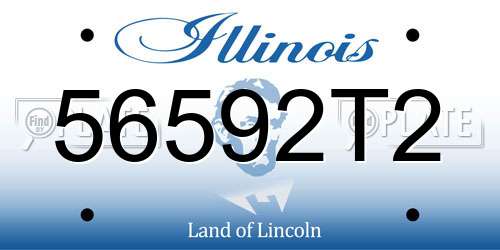 56592T2 Illinois License Plate