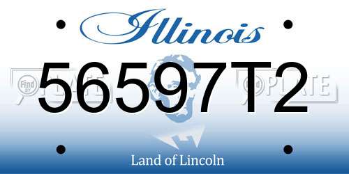 56597T2 Illinois License Plate