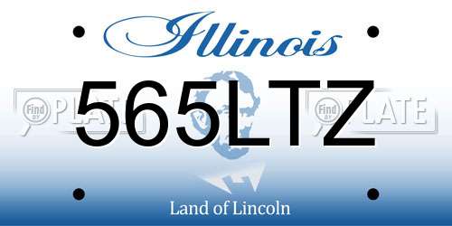 565LTZ Illinois License Plate