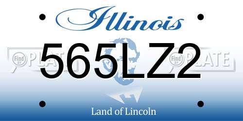 565LZ2 Illinois License Plate