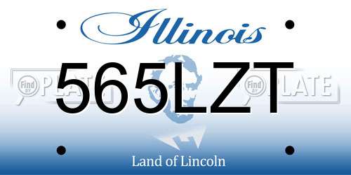 565LZT Illinois License Plate