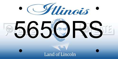 565ORS Illinois License Plate