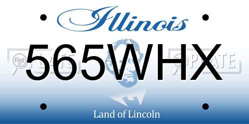 565WHX Illinois License Plate