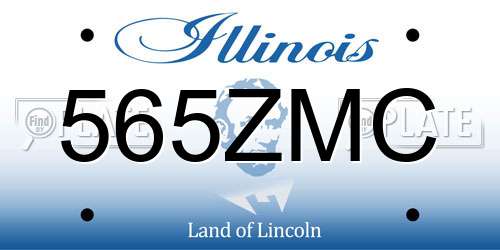 565ZMC Illinois License Plate