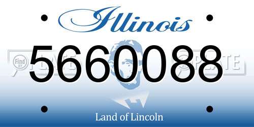 5660088 Illinois License Plate