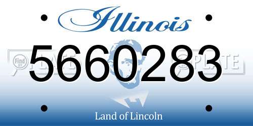 5660283 Illinois License Plate