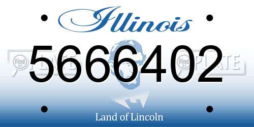 5666402 Illinois License Plate