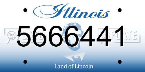 5666441 Illinois License Plate