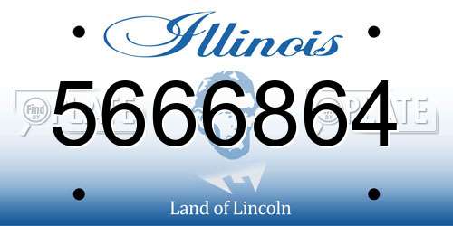 5666864 Illinois License Plate