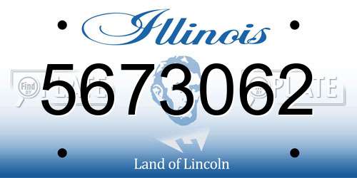 5673062 Illinois License Plate
