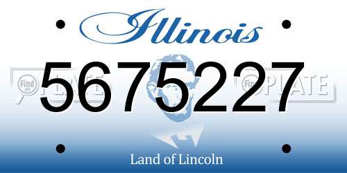 5675227 Illinois License Plate