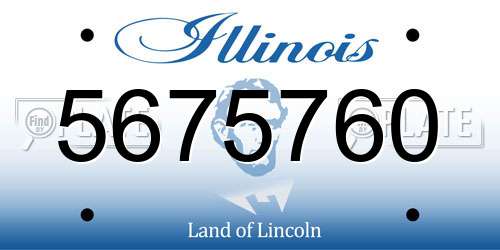 5675760 Illinois License Plate