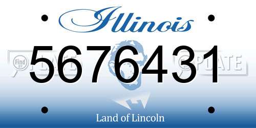 5676431 Illinois License Plate