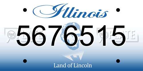 5676515 Illinois License Plate