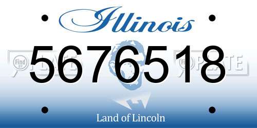 5676518 Illinois License Plate
