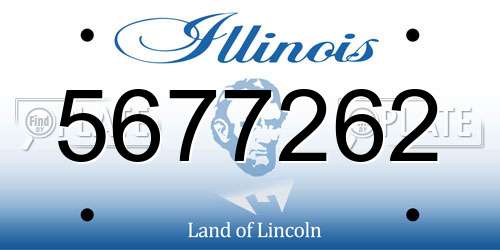 5677262 Illinois License Plate