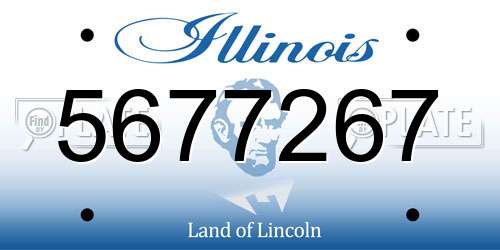 5677267 Illinois License Plate