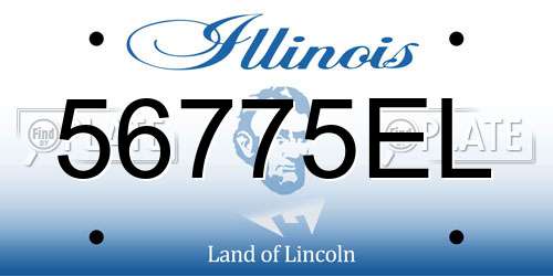 56775EL Illinois License Plate