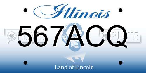 567ACQ Illinois License Plate