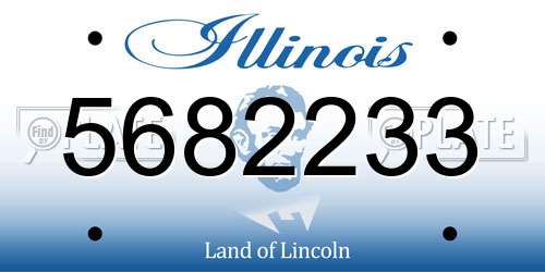 5682233 Illinois License Plate