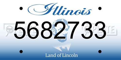 5682733 Illinois License Plate