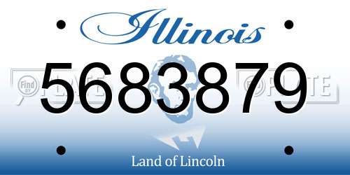 5683879 Illinois License Plate