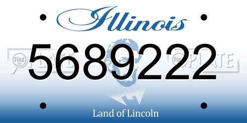 5689222 Illinois License Plate