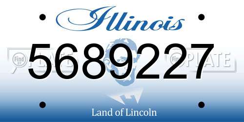 5689227 Illinois License Plate