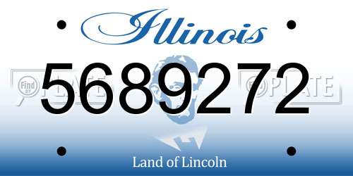 5689272 Illinois License Plate