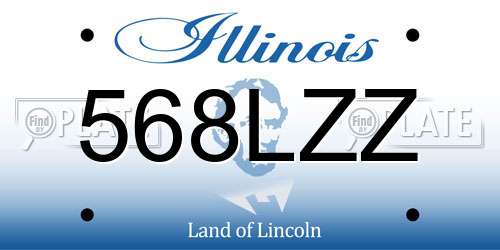 568LZZ Illinois License Plate