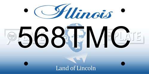 568TMC Illinois License Plate