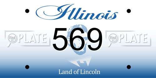 569 Illinois License Plate