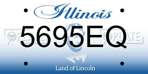 5695EQ Illinois License Plate