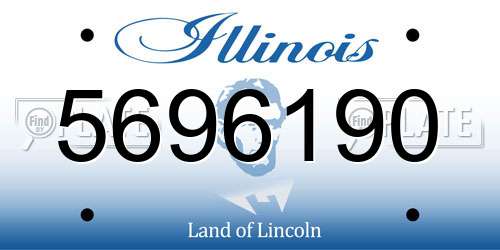 5696190 Illinois License Plate