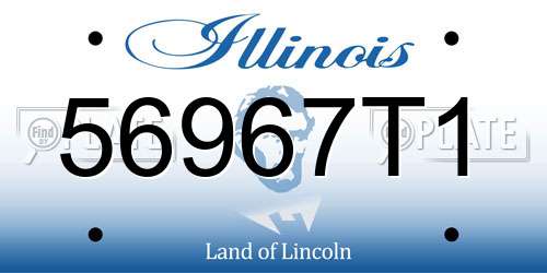 56967T1 Illinois License Plate