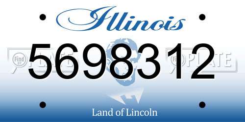 5698312 Illinois License Plate