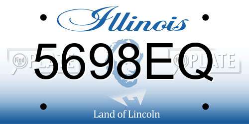 5698EQ Illinois License Plate