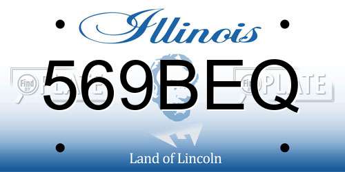 569BEQ Illinois License Plate