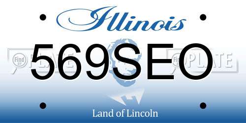 569SEO Illinois License Plate