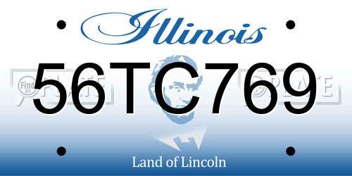 56TC769 Illinois License Plate