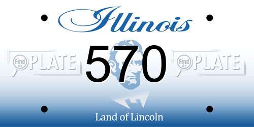 570 Illinois License Plate